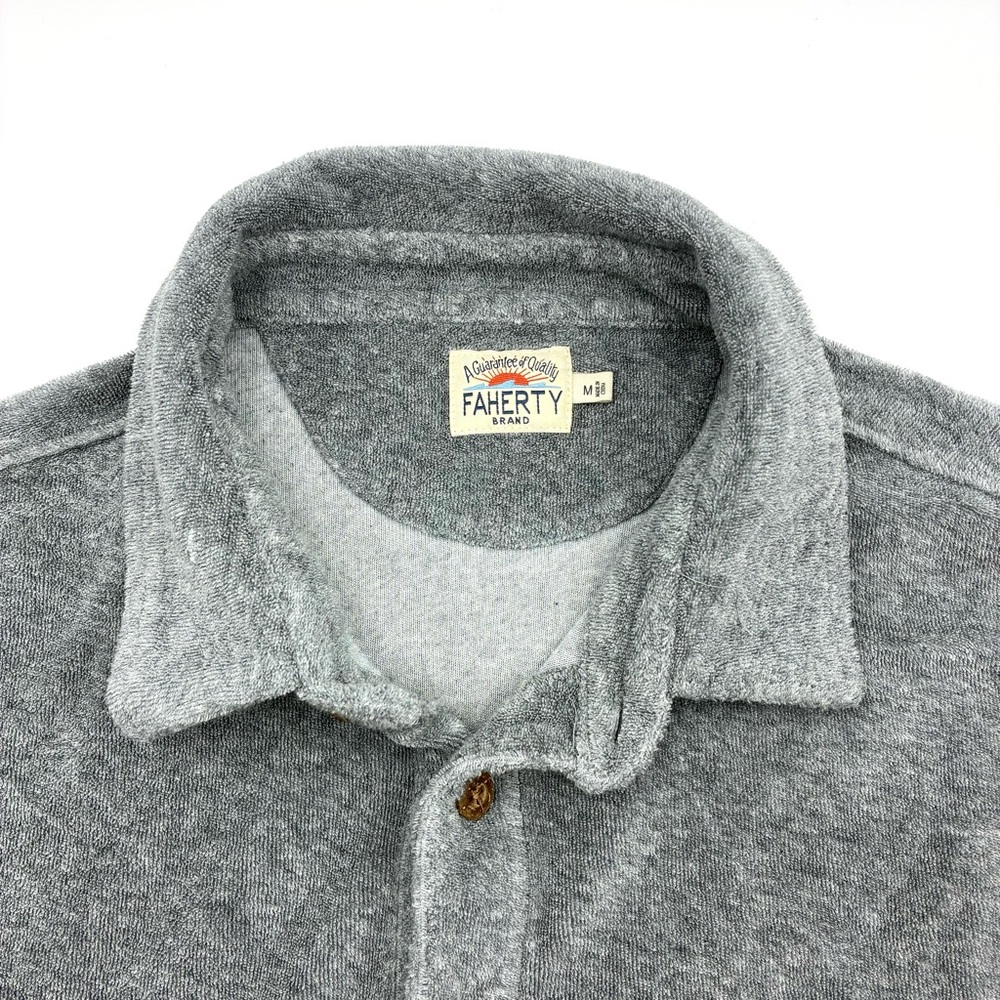 Faherty Gray Casual Button Down Shirt - image 4